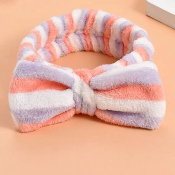 5 for $25 SPA PLUSH BOWHEADBAND - Picture 2 of 5